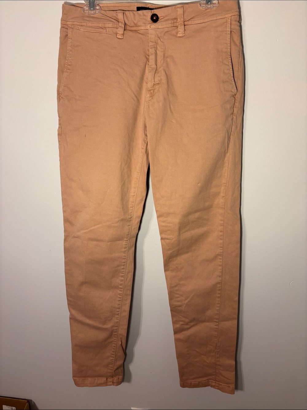 American Eagle Outfitters Pink and Tan Chino Pants